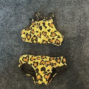 Submarine Leopard Girls Bikini Size 4